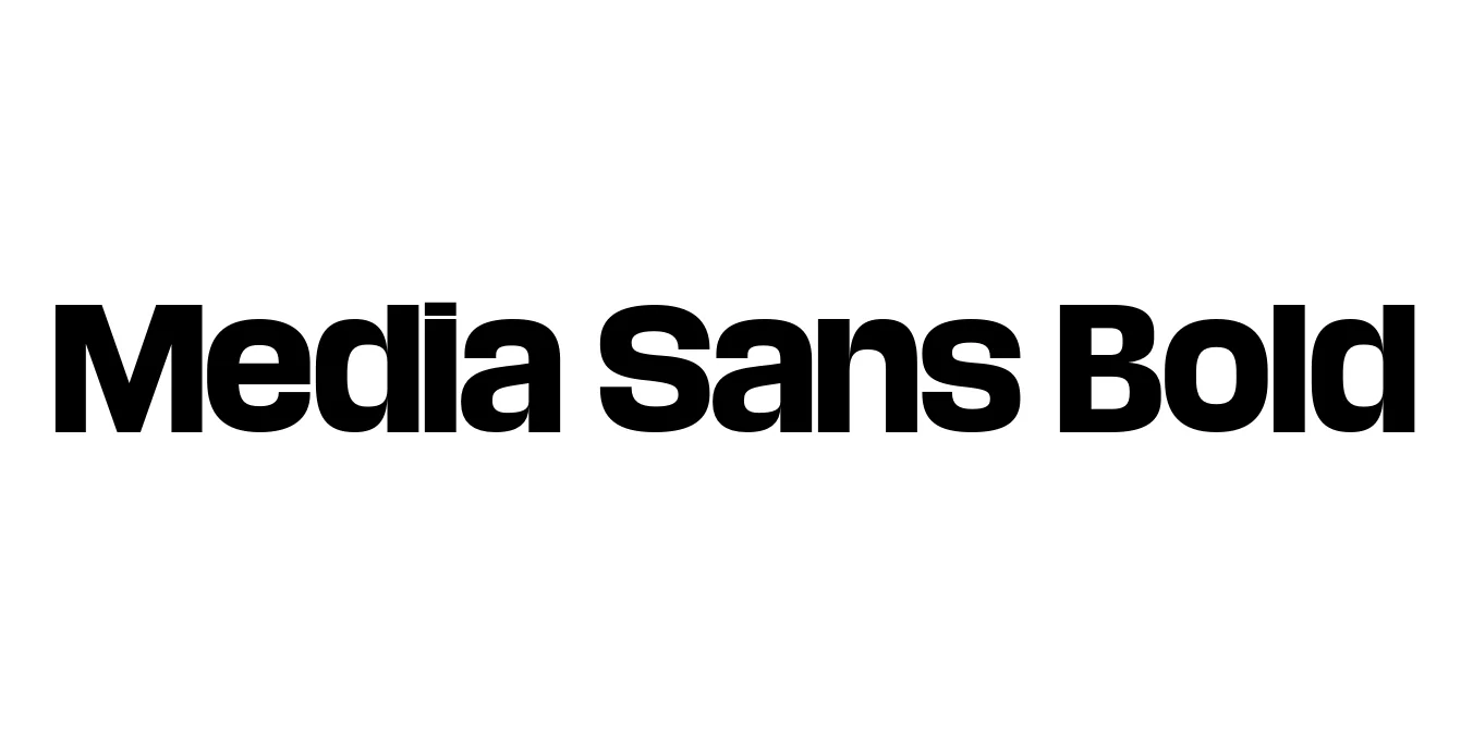 Media Sans Bold Font Preview