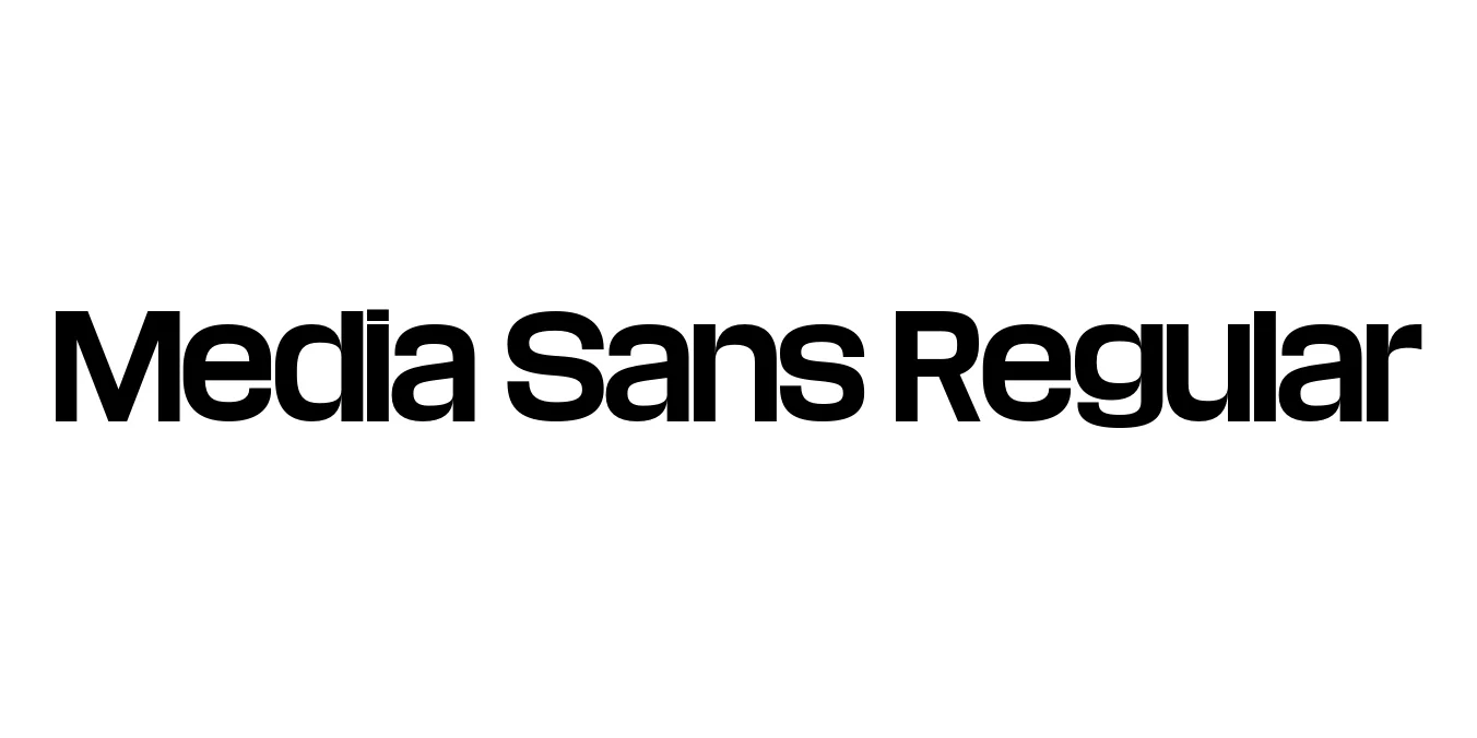 Media Sans Regular Font Preview