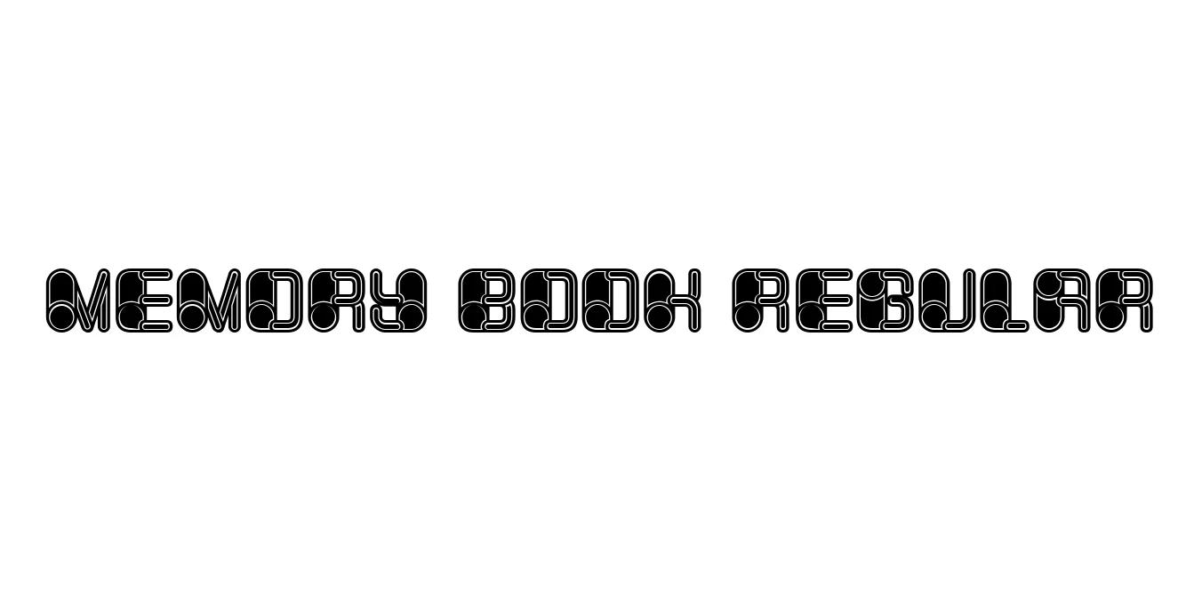 Memory Book Regular Font Preview