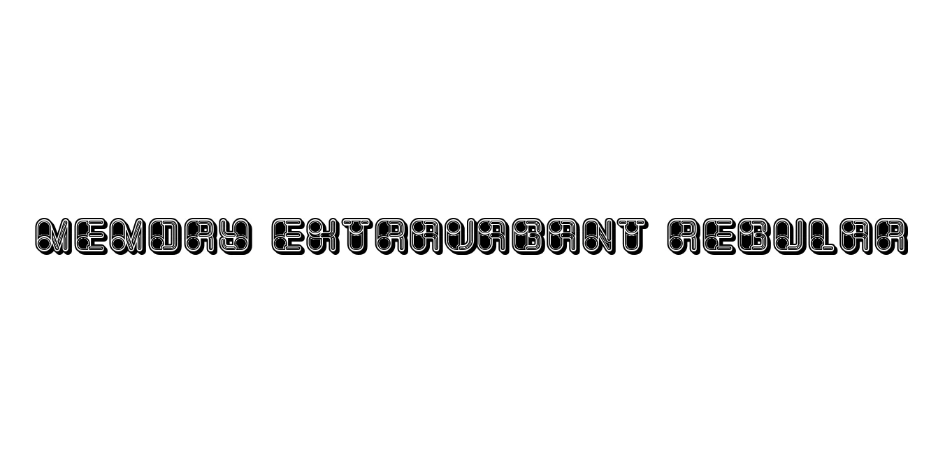 Memory Extravagant Regular Font Preview