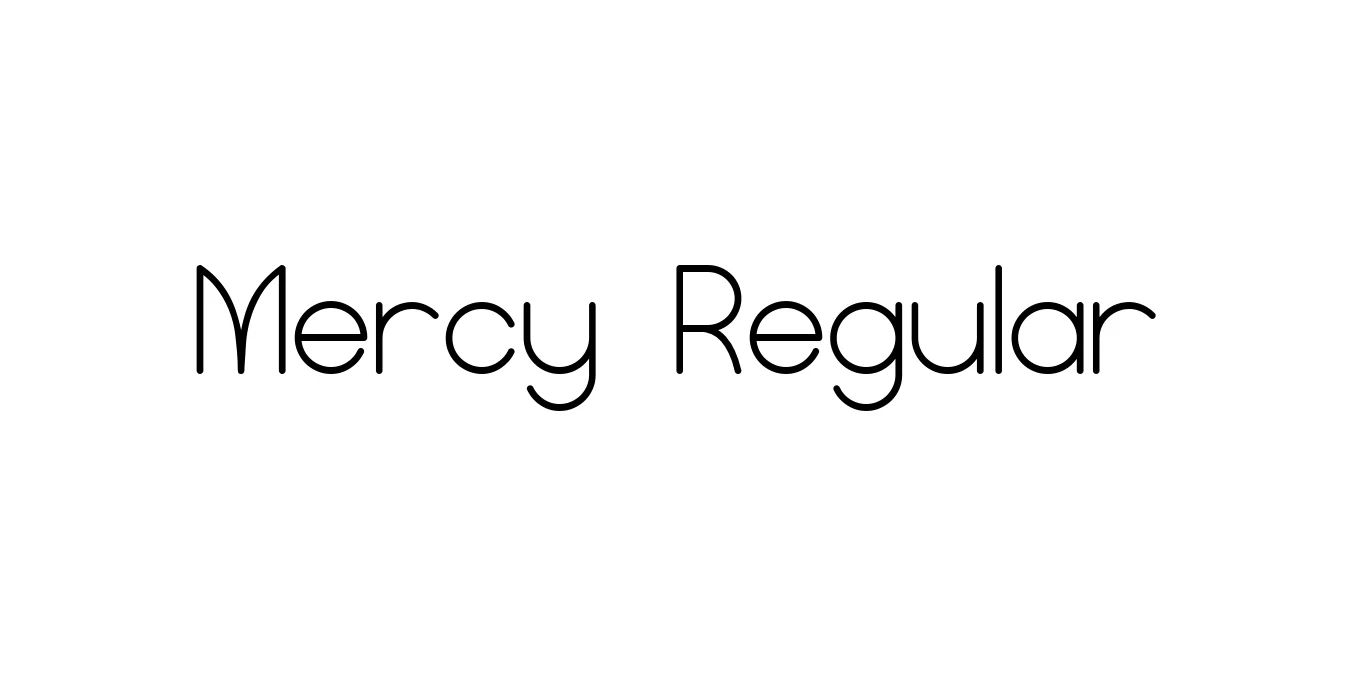 Mercy Regular Font Preview