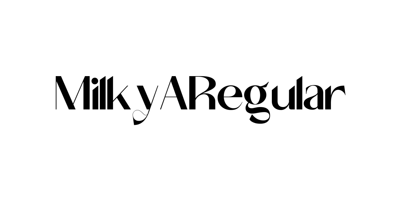 Milky Regular Font Preview