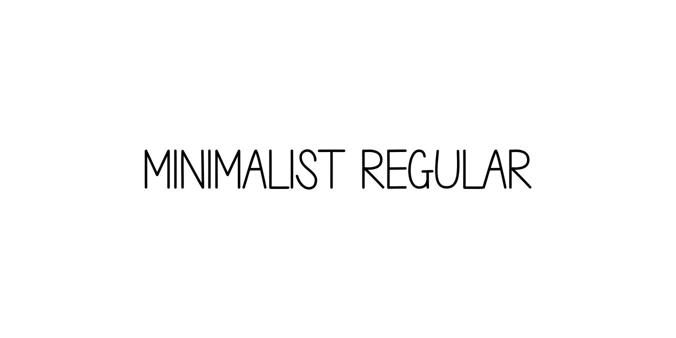 Minimalist Regular Font Preview