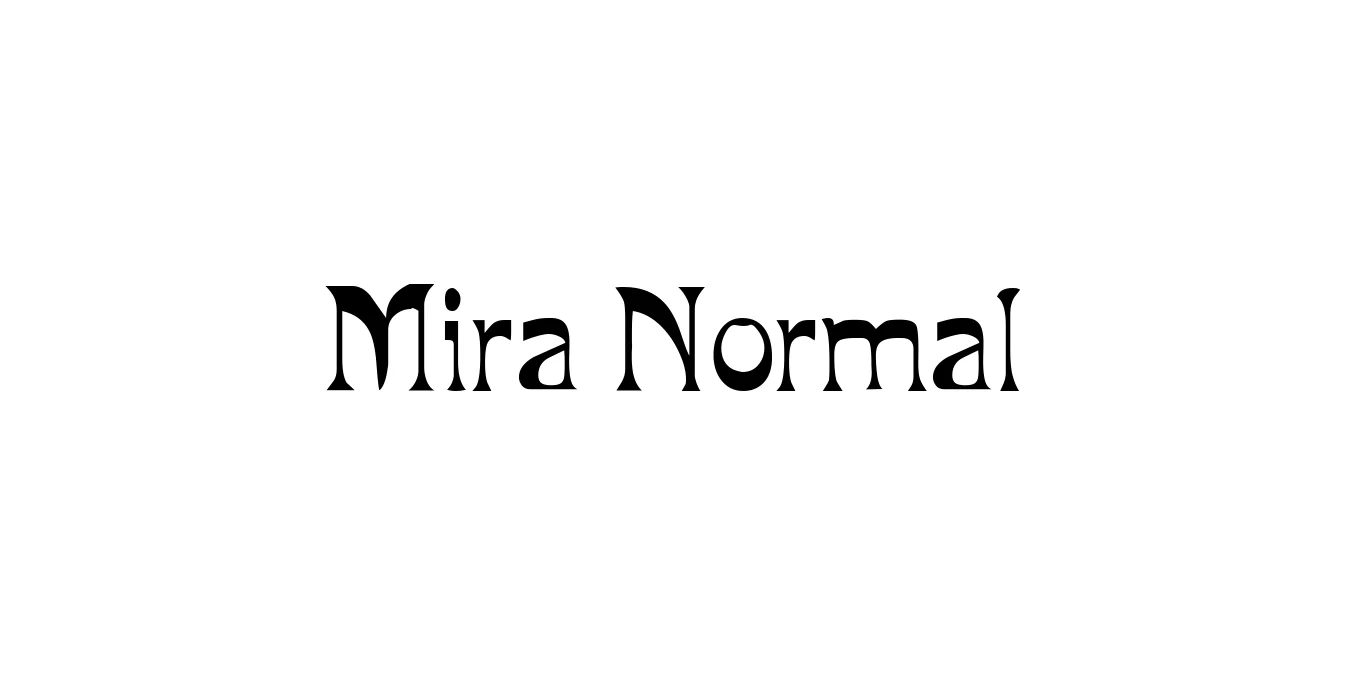 Mira Normal Font Preview
