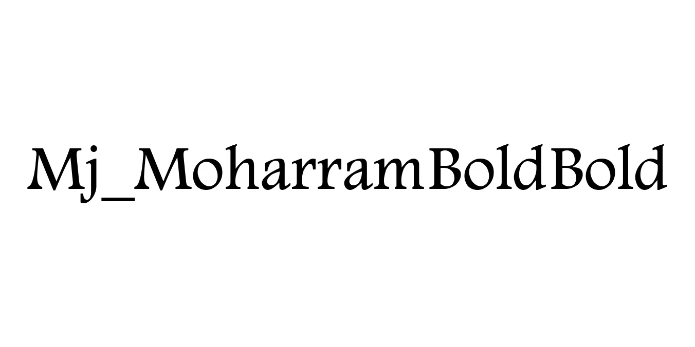Mj_Moharram Bold Bold Font Preview