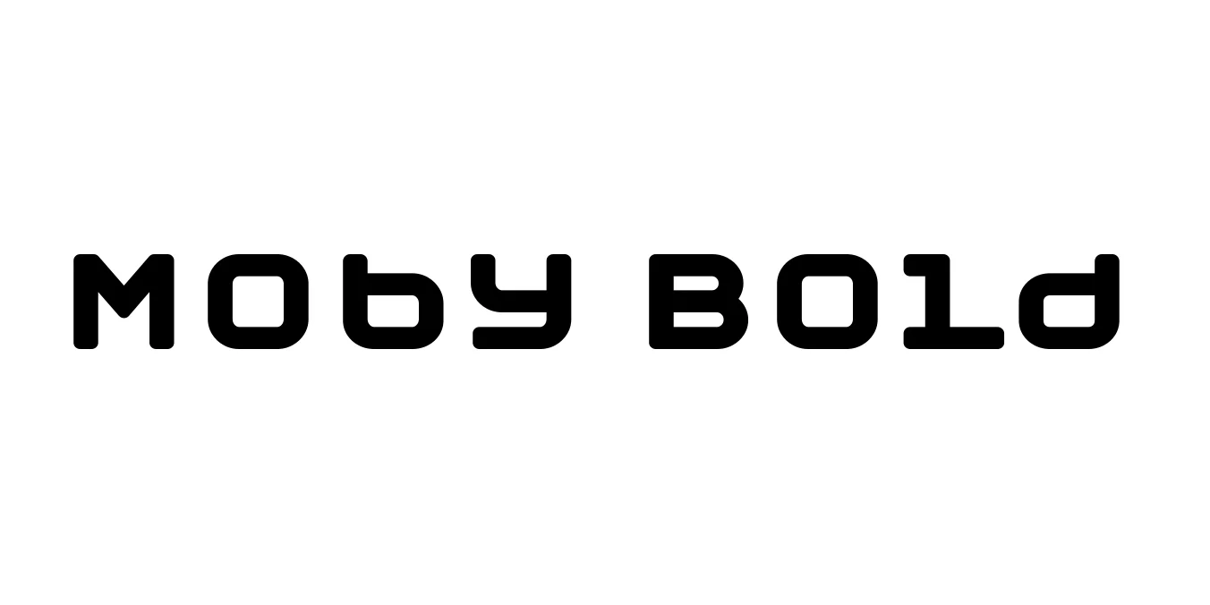 Moby Bold Font Preview