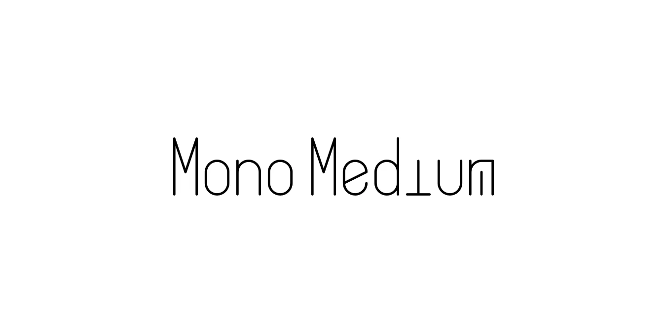 Mono Medium Font Preview