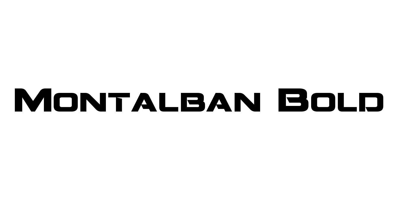 Montalban Bold Font Preview