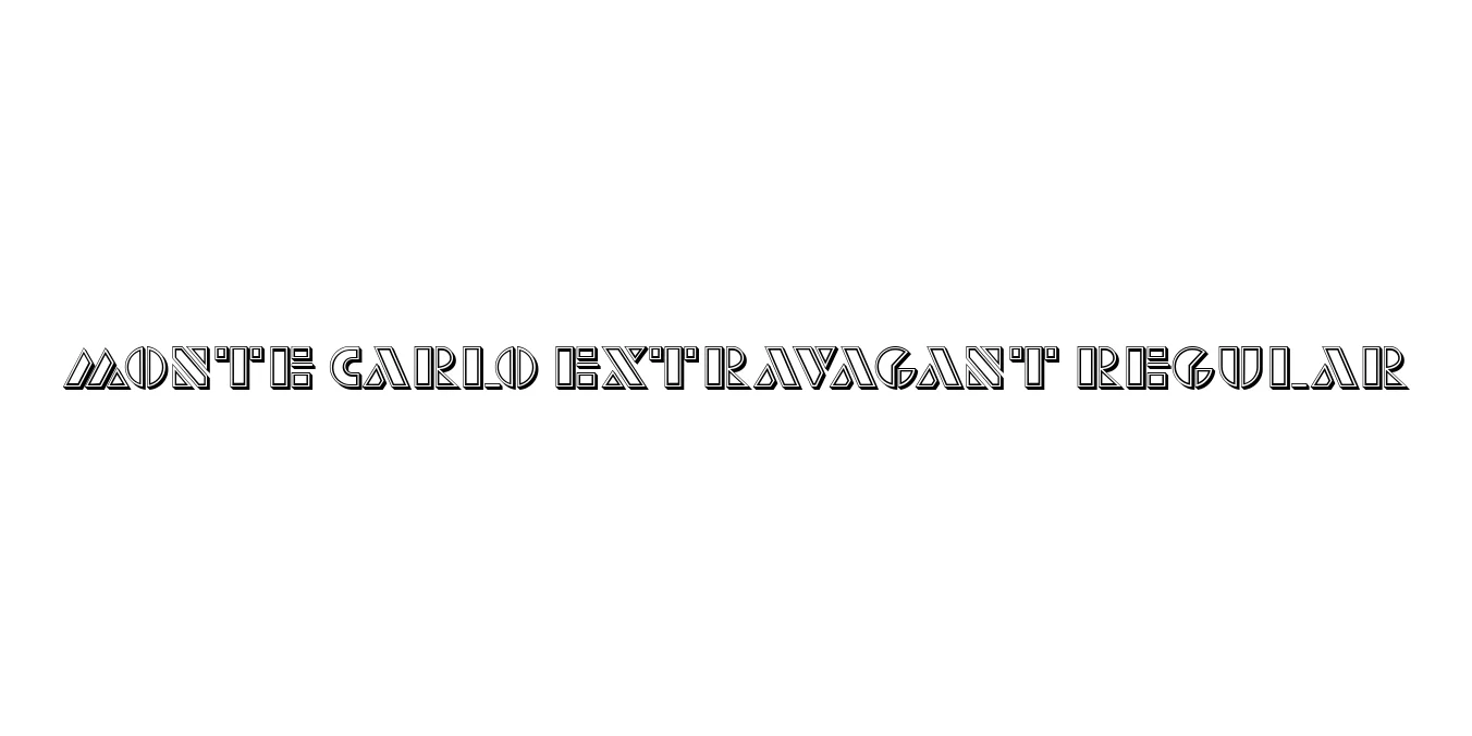 Monte Carlo Extravagant Regular Font Preview