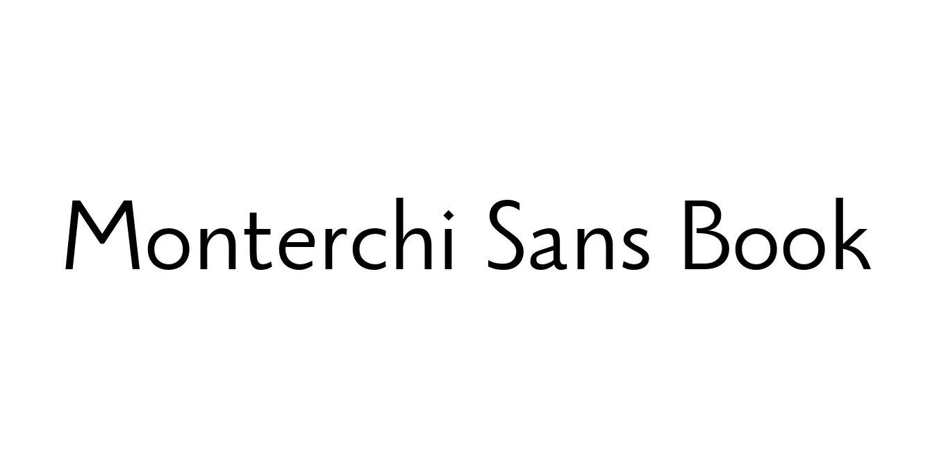 Monterchi Sans Book Font Preview