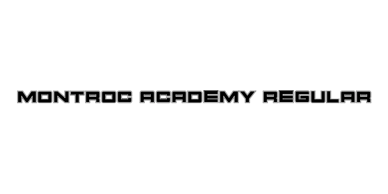 Montroc Academy Regular Font Preview