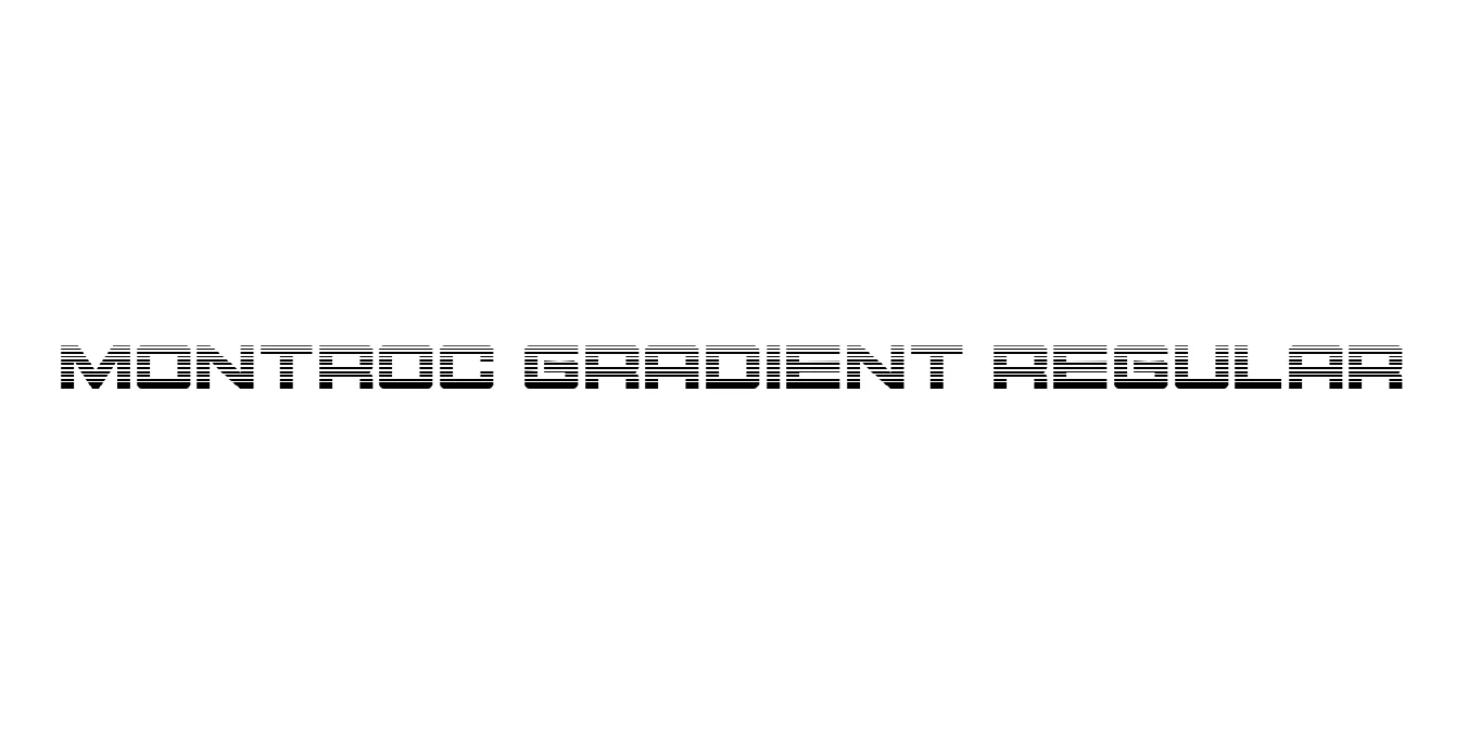 Montroc Gradient Regular Font Preview