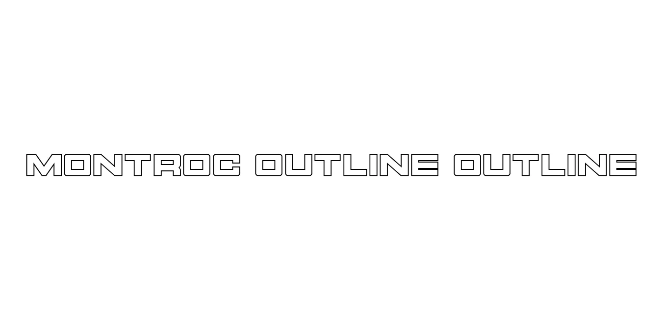 Montroc Outline Outline Font Preview