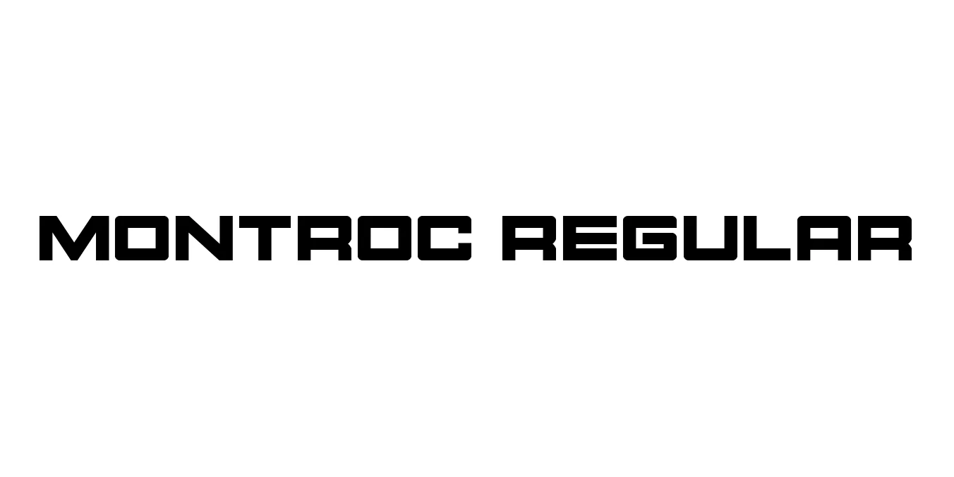 Montroc Regular Font Preview