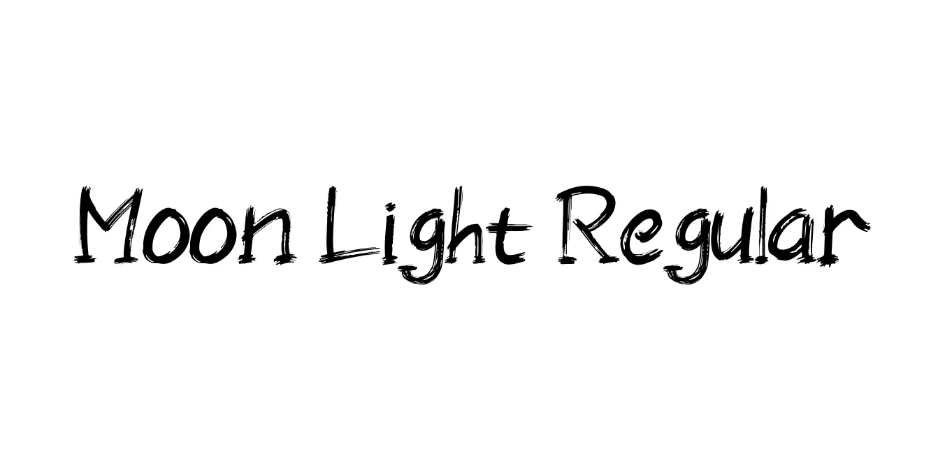 Moon Light Regular Font Preview