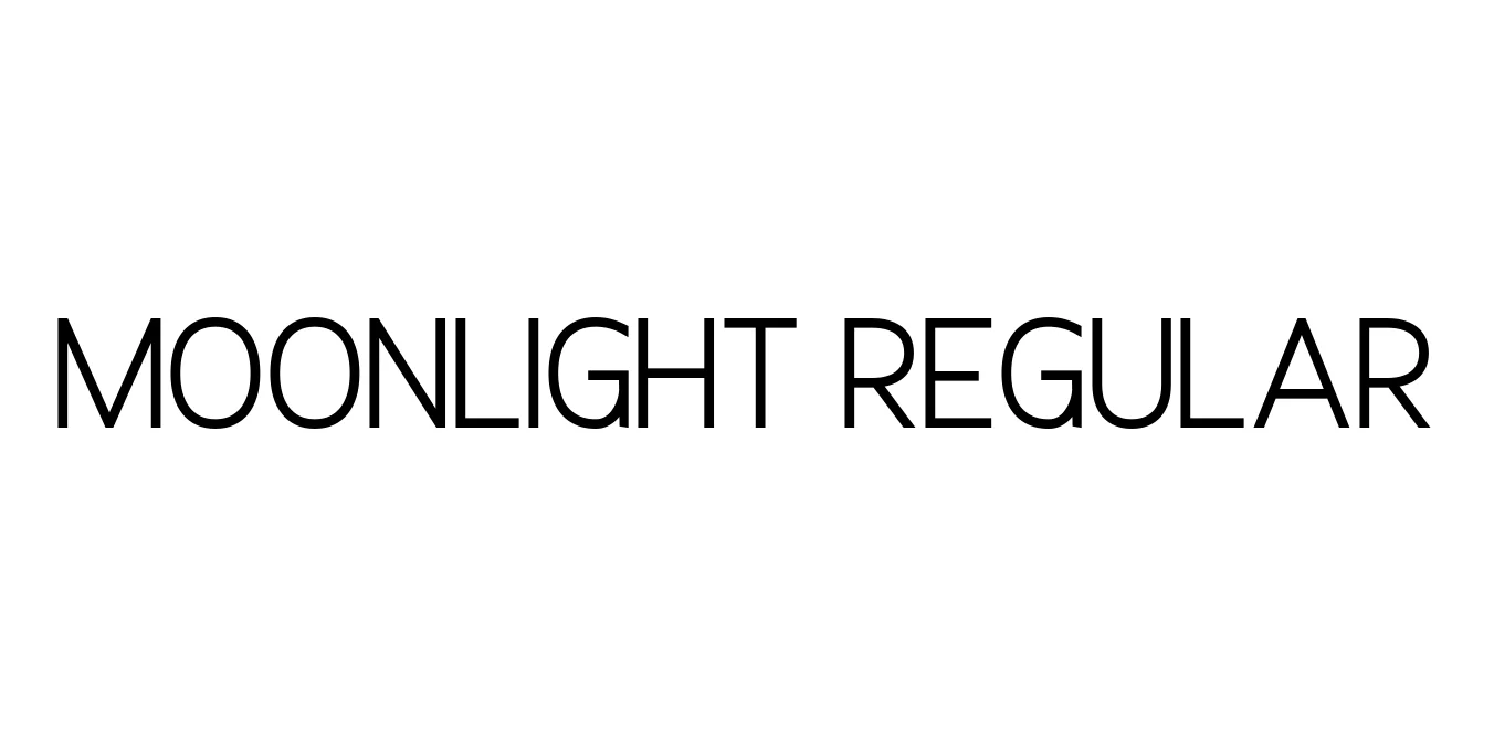 Moonlight Regular Font Preview