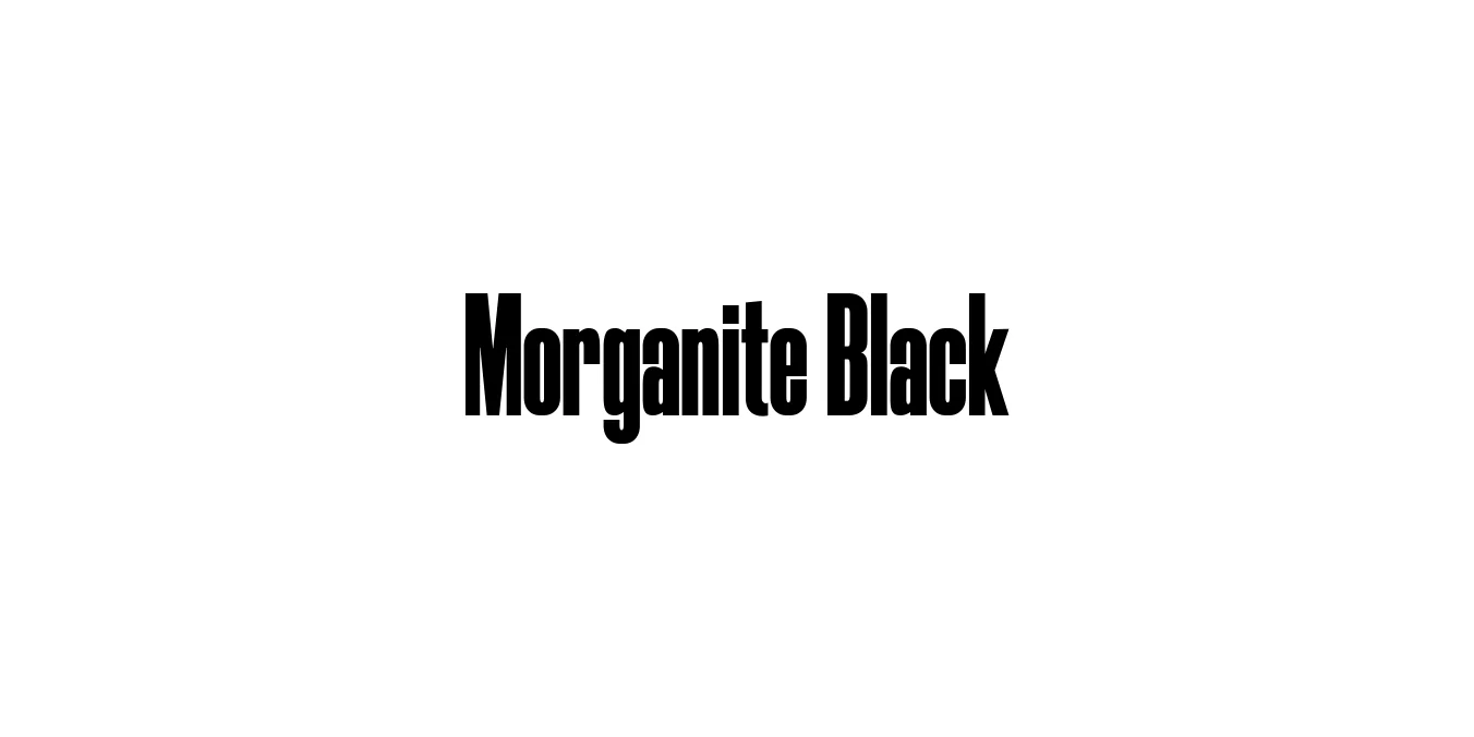 Morganite Black Font Preview