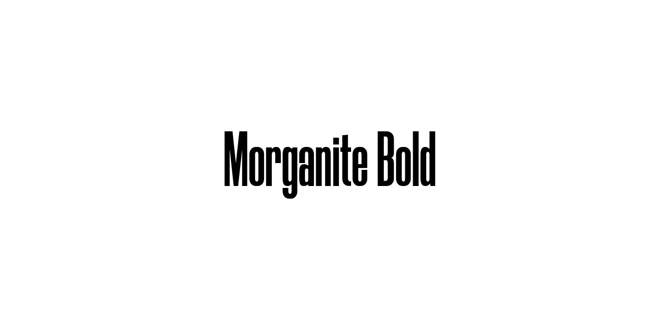 Morganite Bold Font Preview