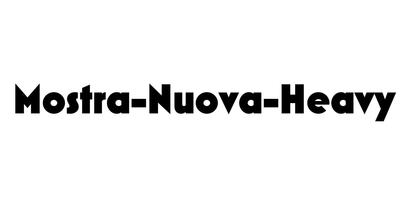 Mostra-Nuova-Heavy Font Preview