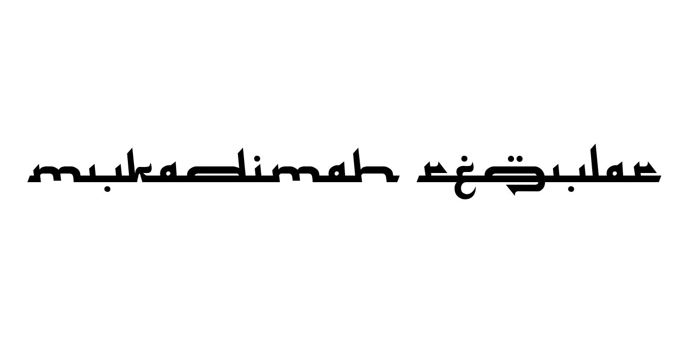 Mukadimah Regular Font Preview