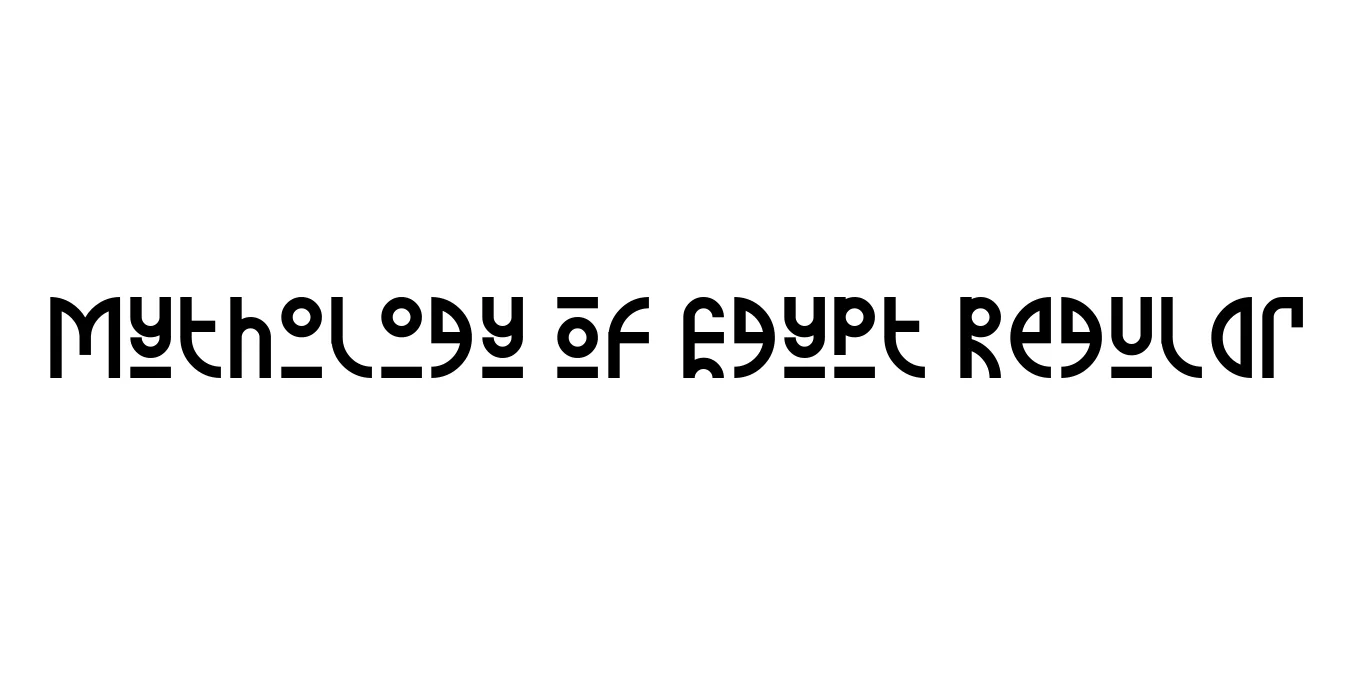 Mythology Of Egypt Regular Font Preview