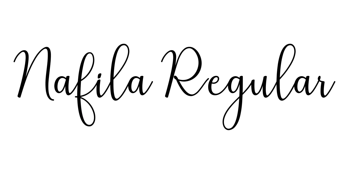Nafila Regular Font Preview
