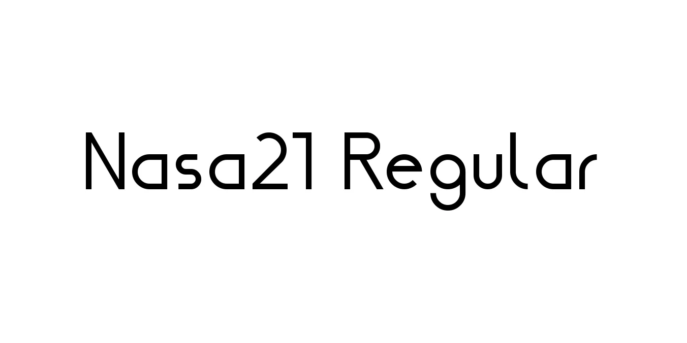 Nasa21 Regular Font Preview