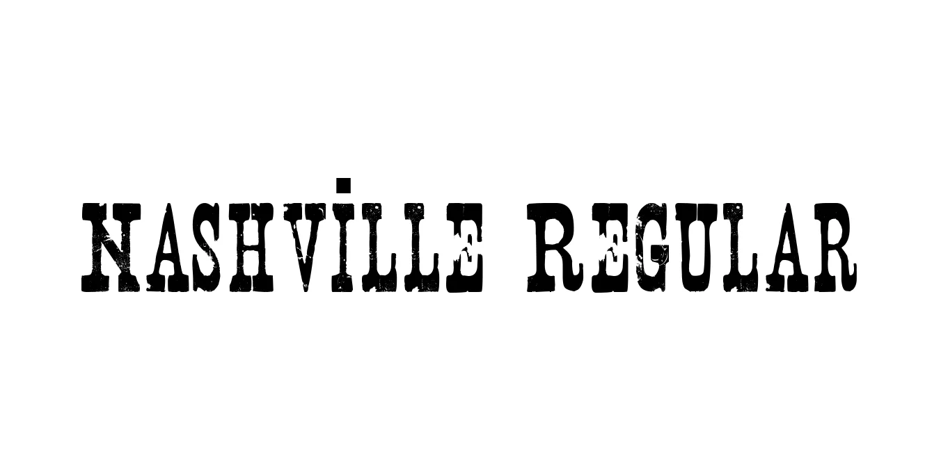 Nashville Regular Font Preview
