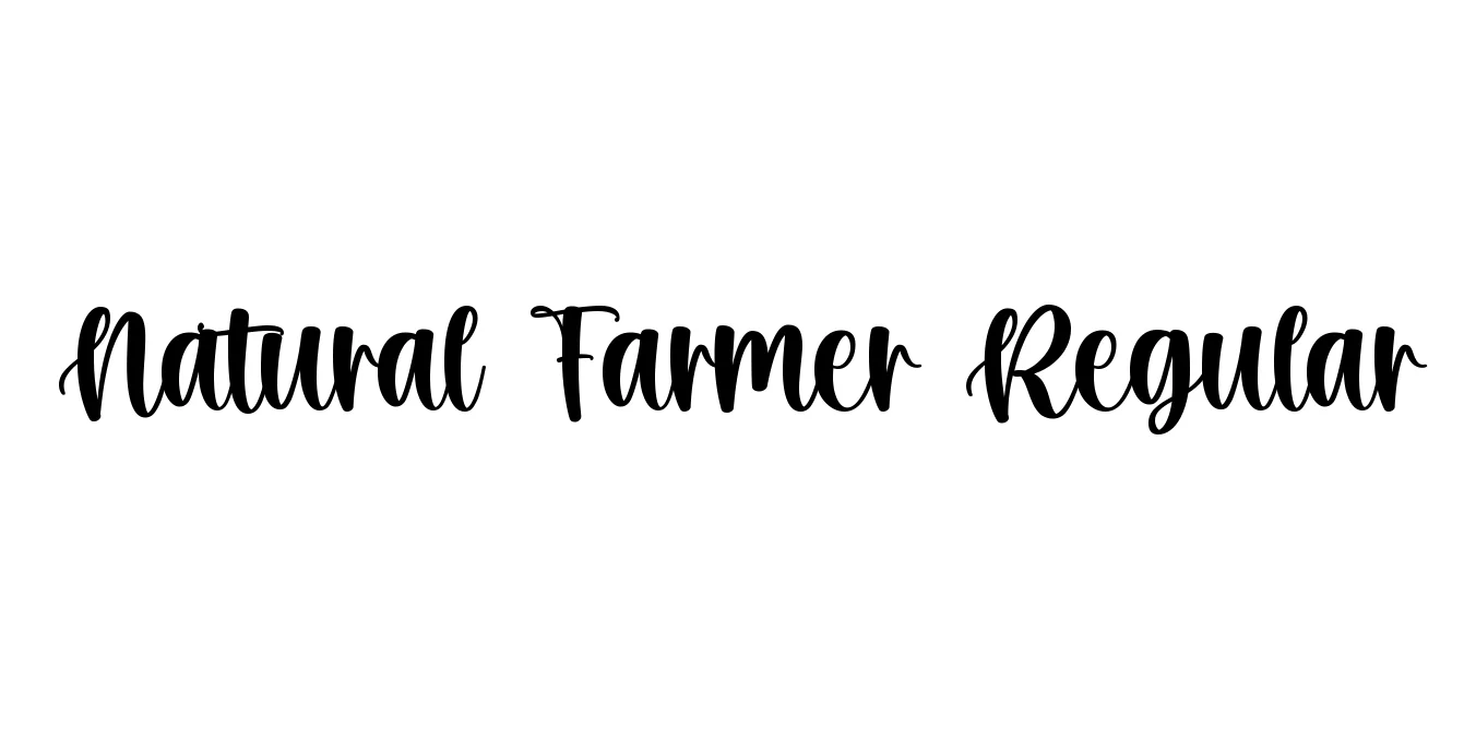 Natural Farmer Regular Font Preview