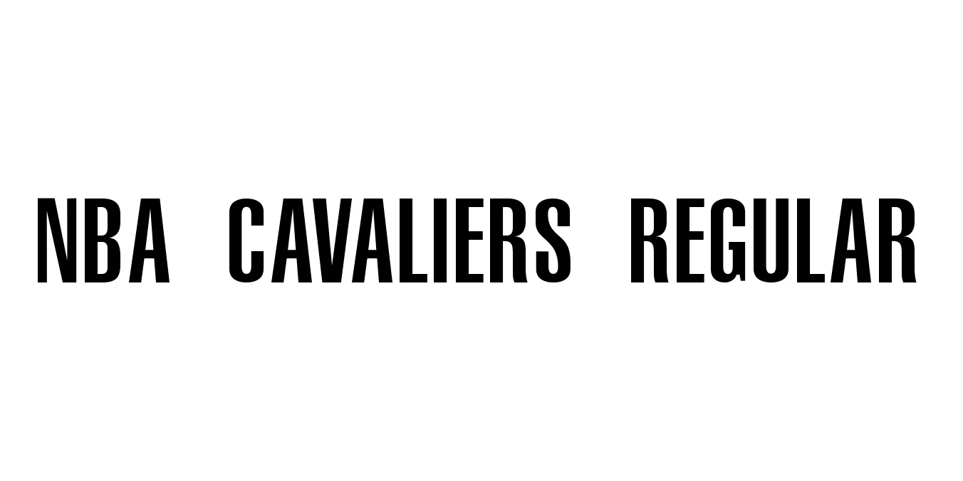 NBA Cavaliers Regular Font Preview