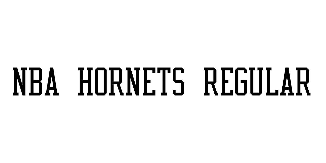 NBA Hornets Regular Font Preview