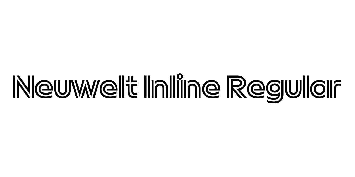 Neuwelt Inline Regular Font Preview