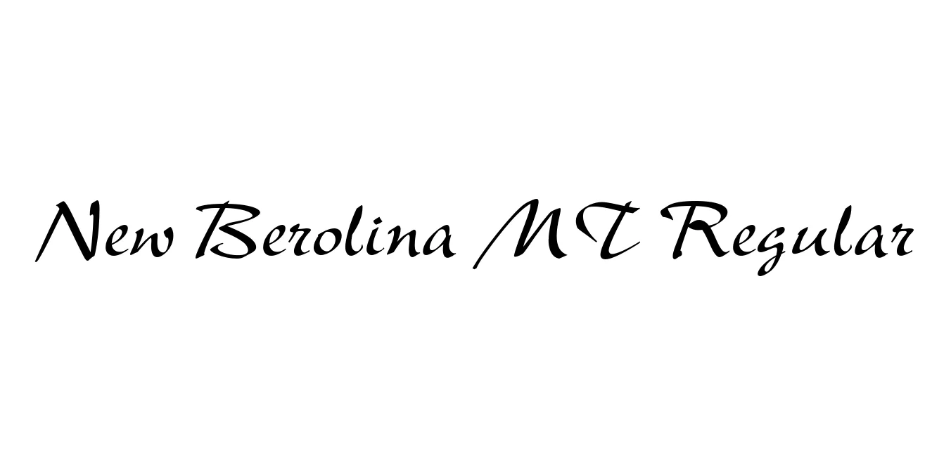 New Berolina MT Regular Font Preview