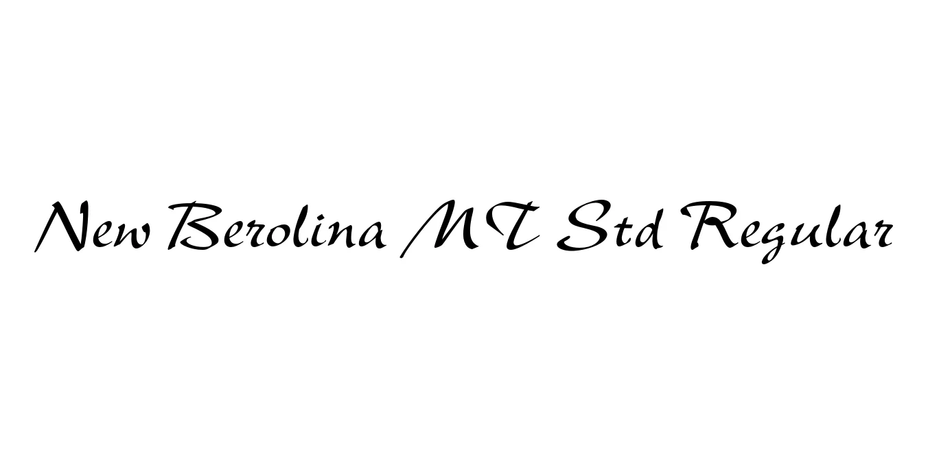 New Berolina MT Std Regular Font Preview