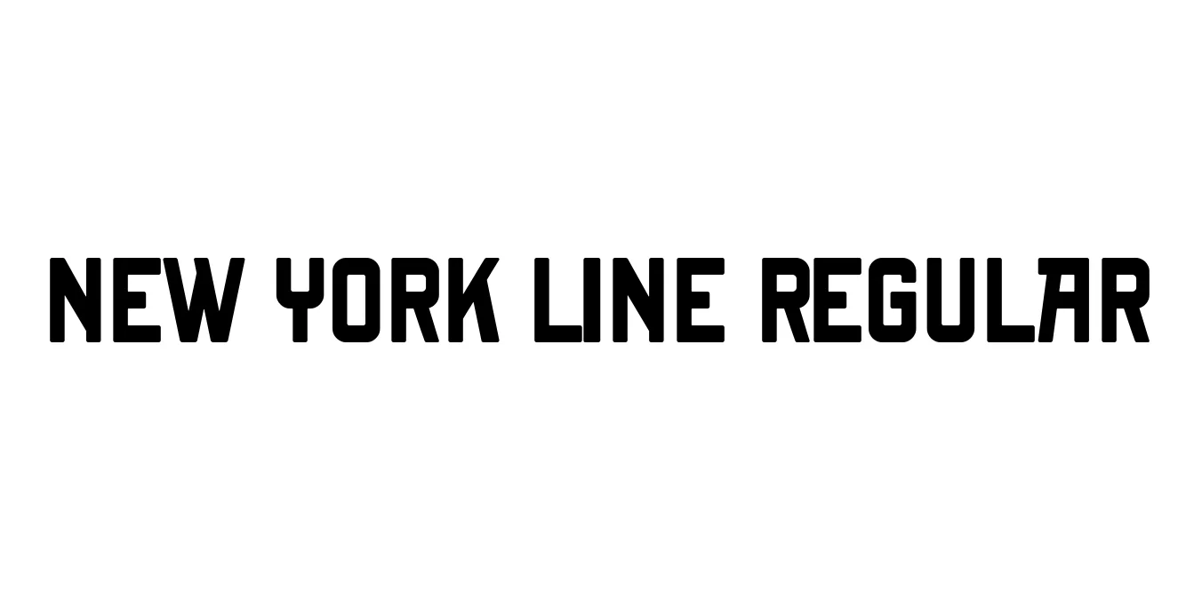 New York Line Regular Font Preview