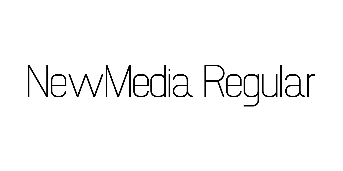 NewMedia Regular Font Preview