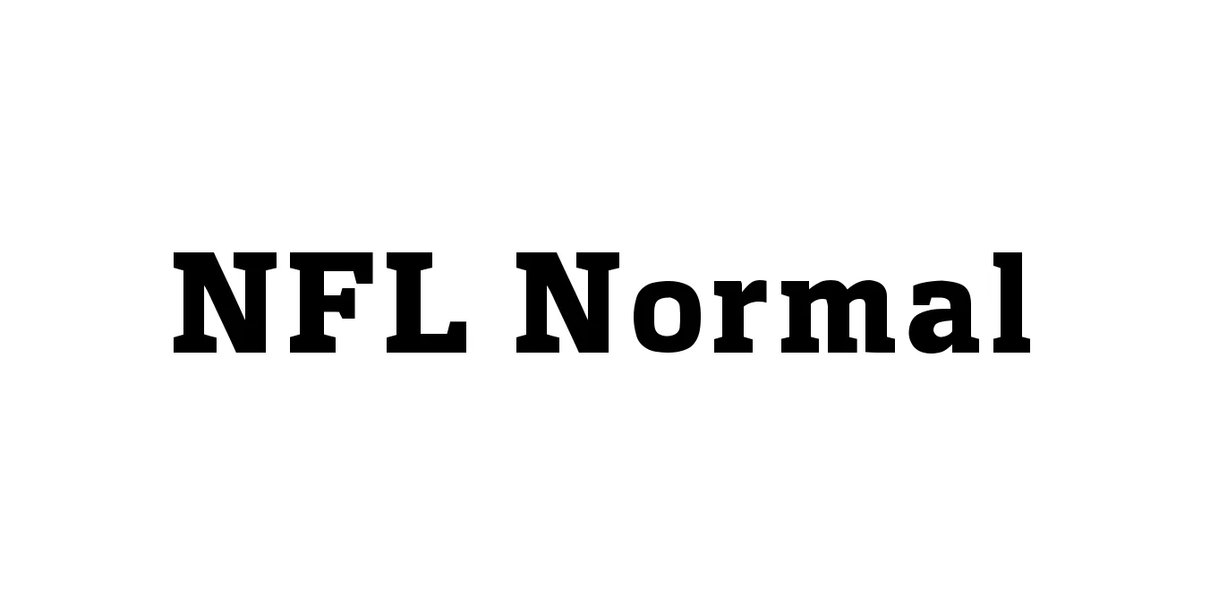 NFL Normal Font Preview