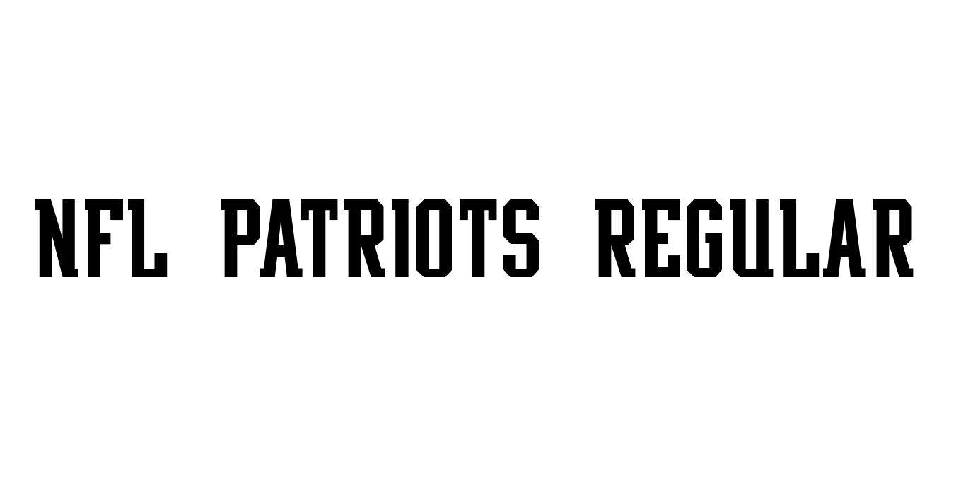 NFL Patriots Regular Font Preview
