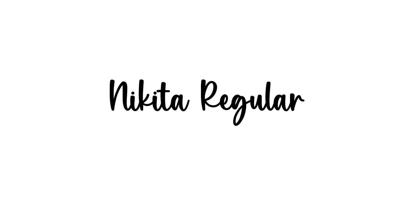 Nikita Regular Font Preview