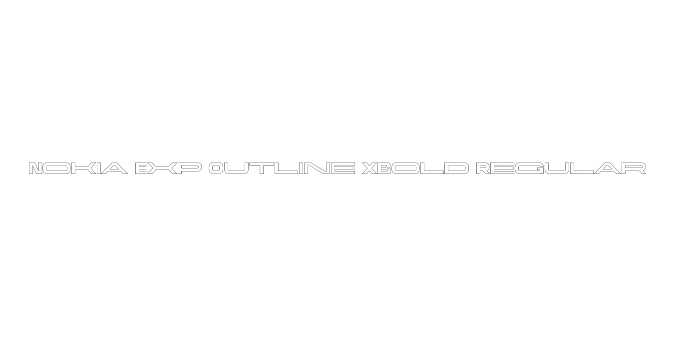 Nokia Exp Outline XBold Regular Font Preview