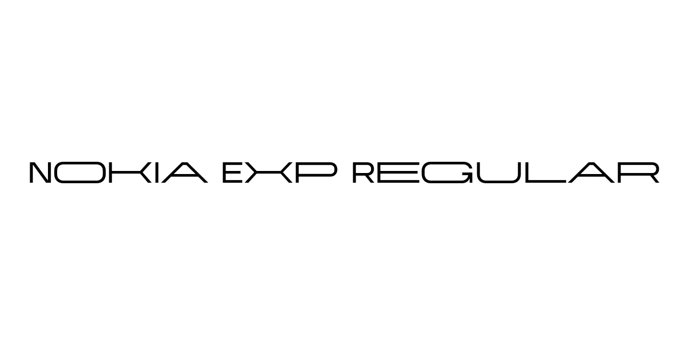 Nokia Exp Regular Font Preview