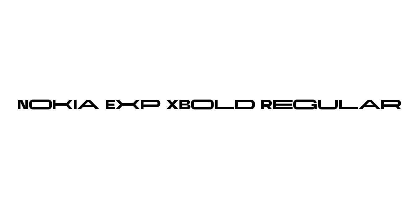 Nokia Exp XBold Regular Font Preview