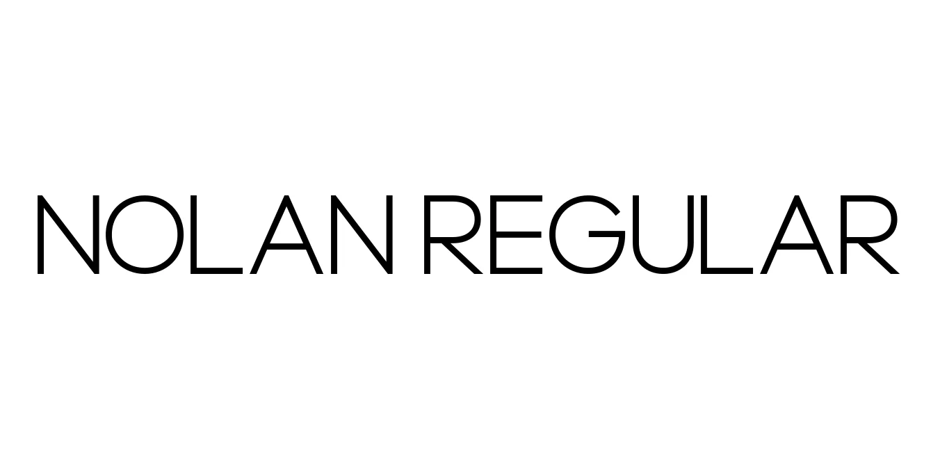 Nolan Regular Font Preview