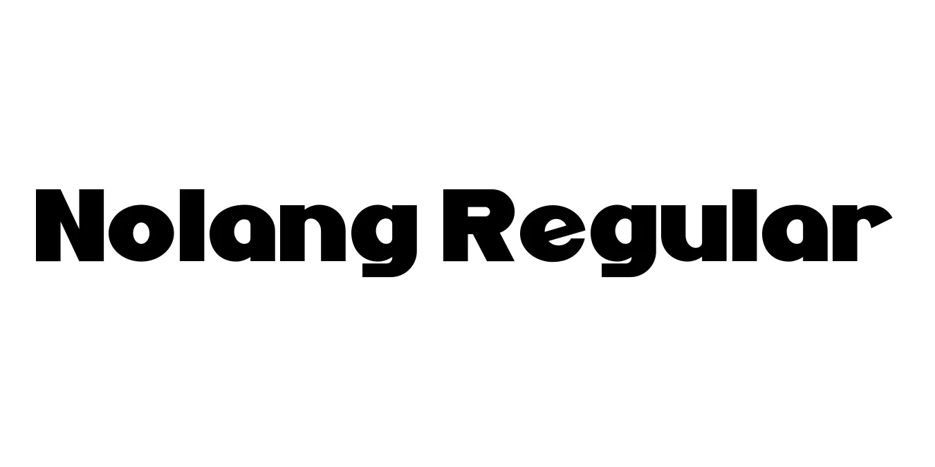 Nolang Regular Font Preview