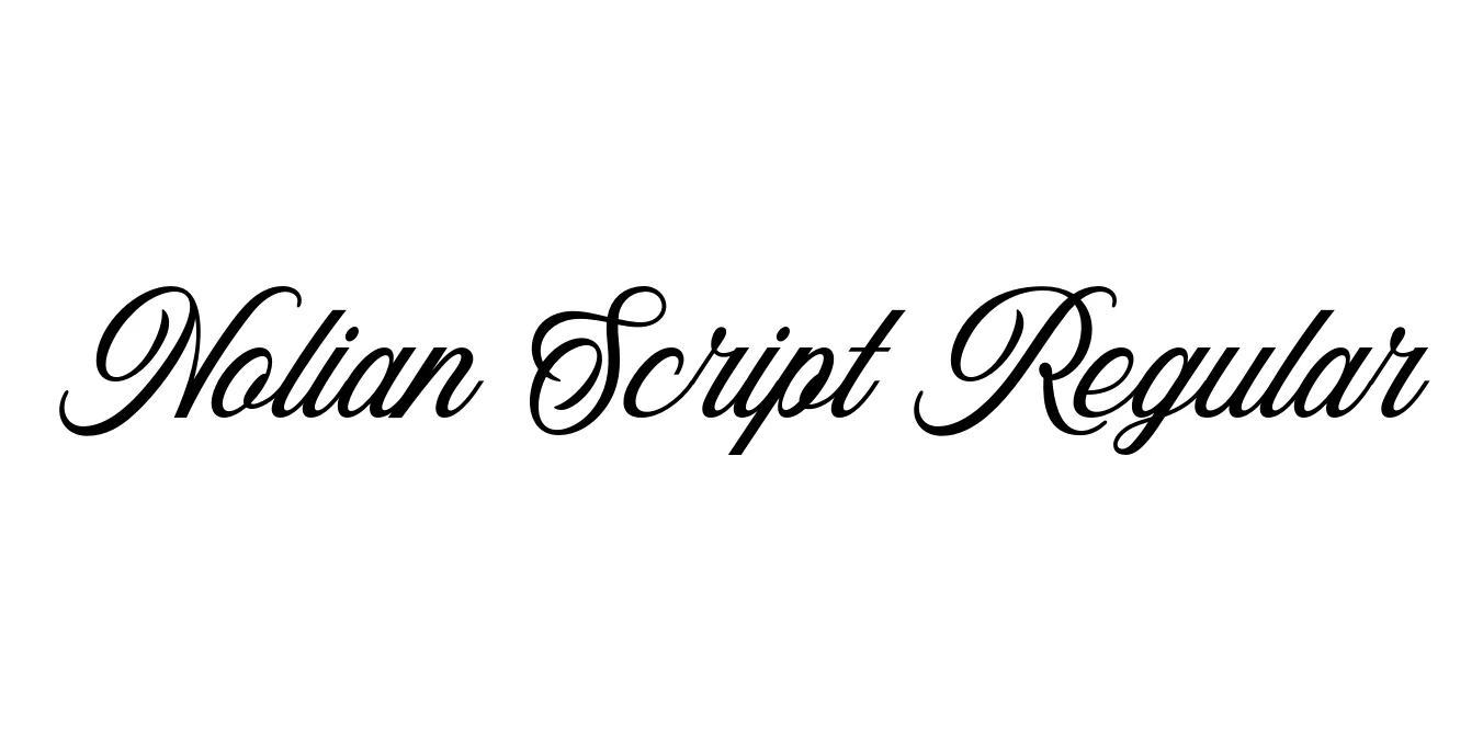 Nolian Script Regular Font Preview