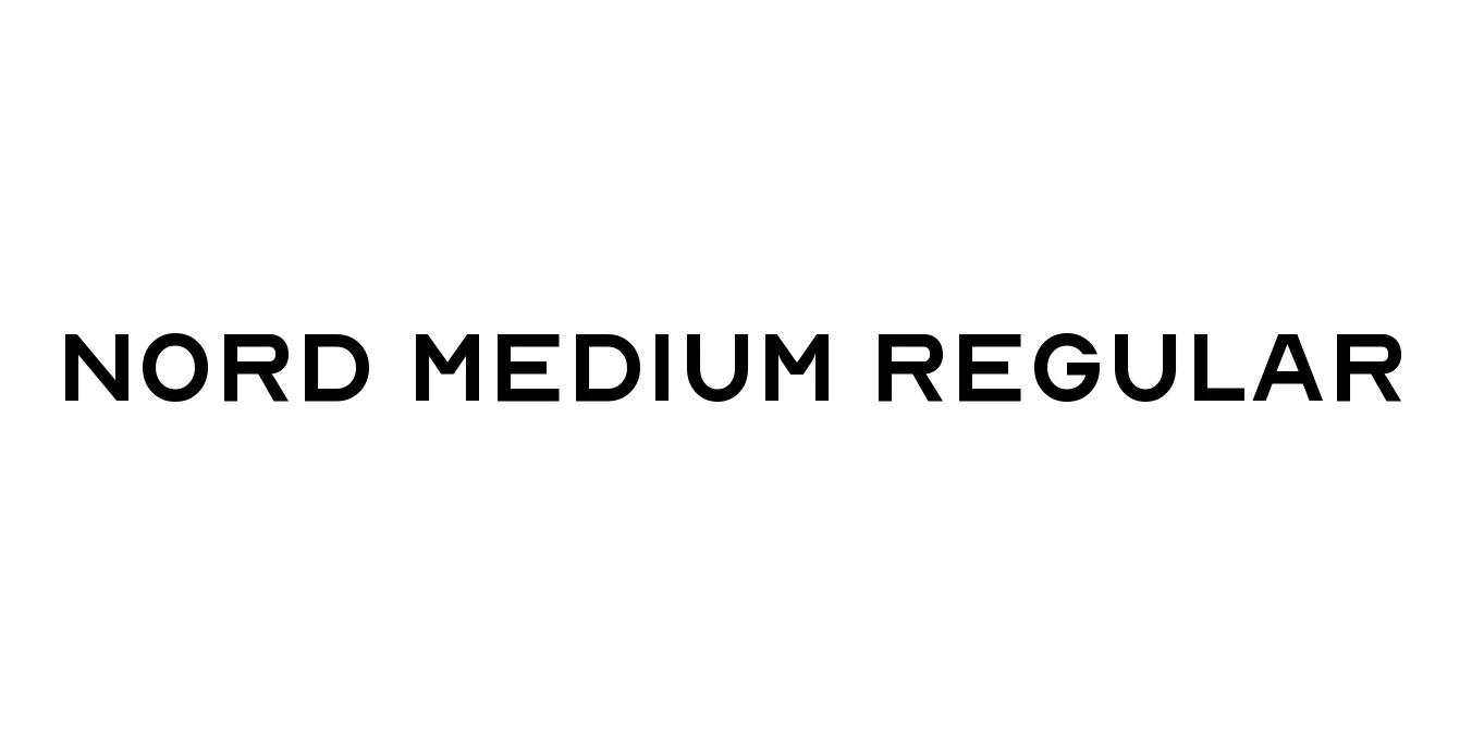 Nord Medium Regular Font Preview