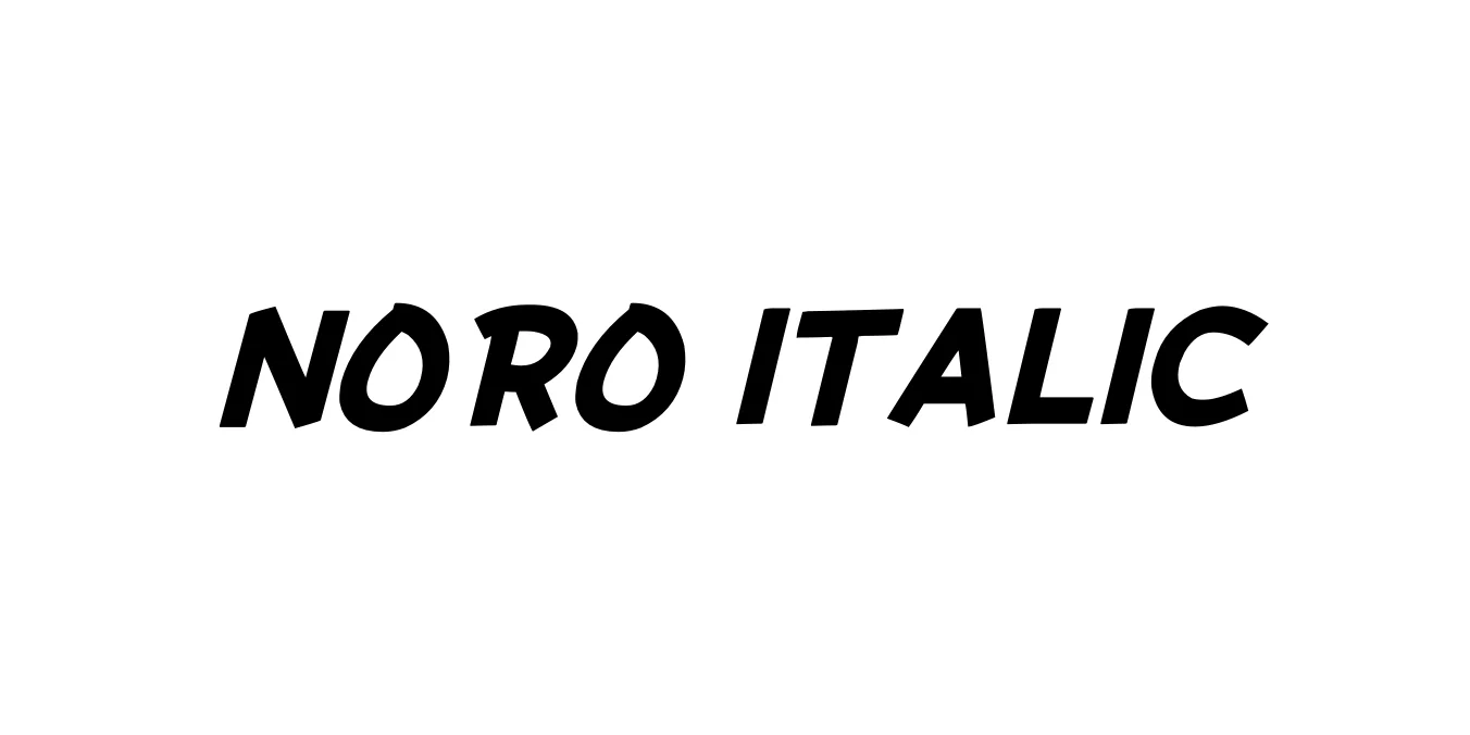 NORO Italic Font Preview