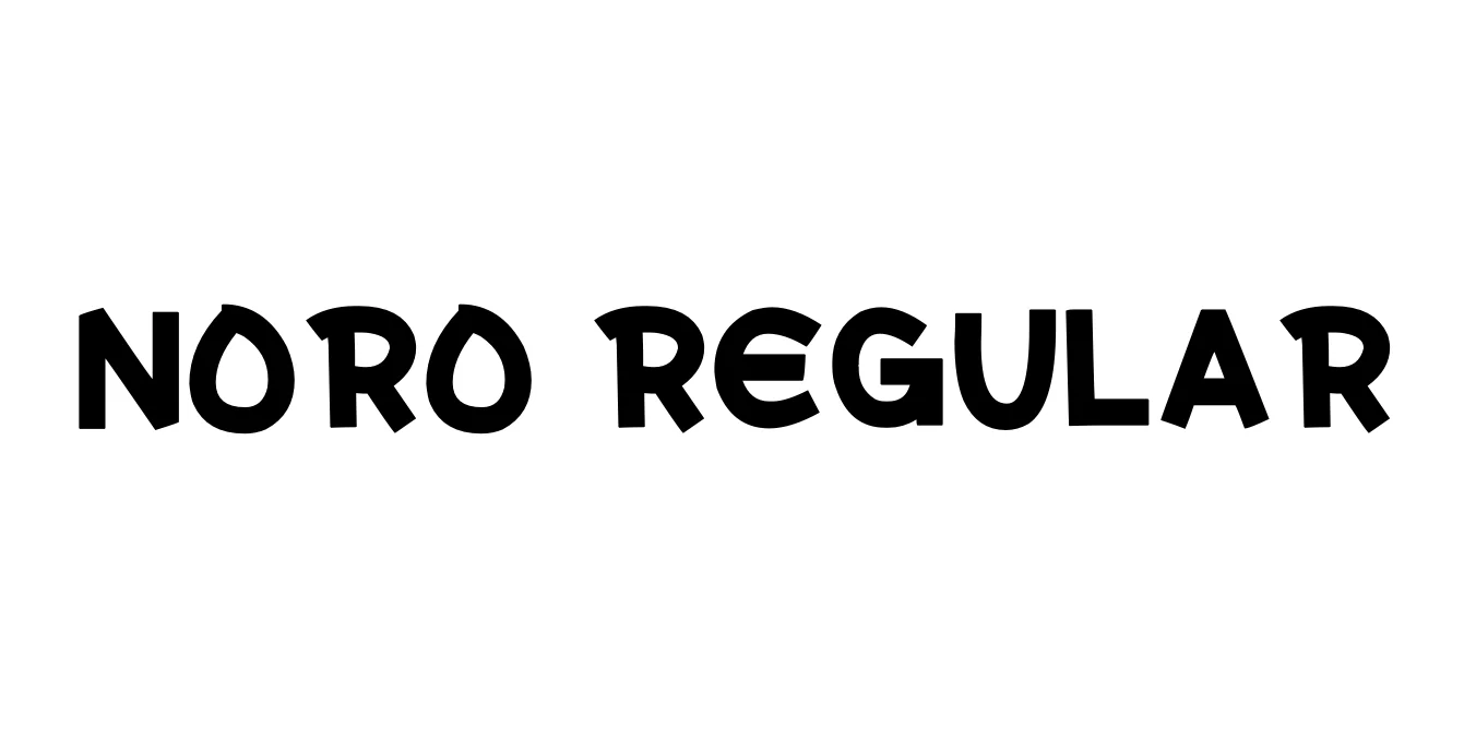 NORO Regular Font Preview