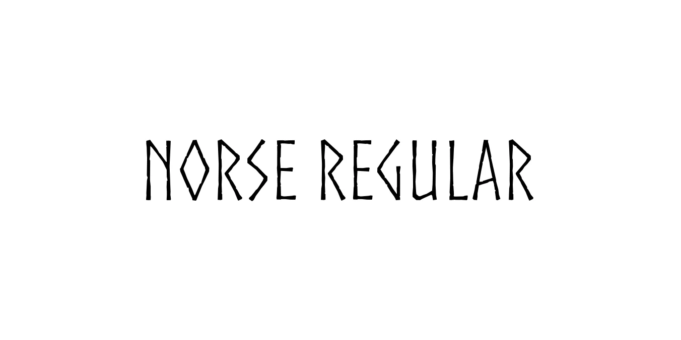 Norse Regular Font Preview