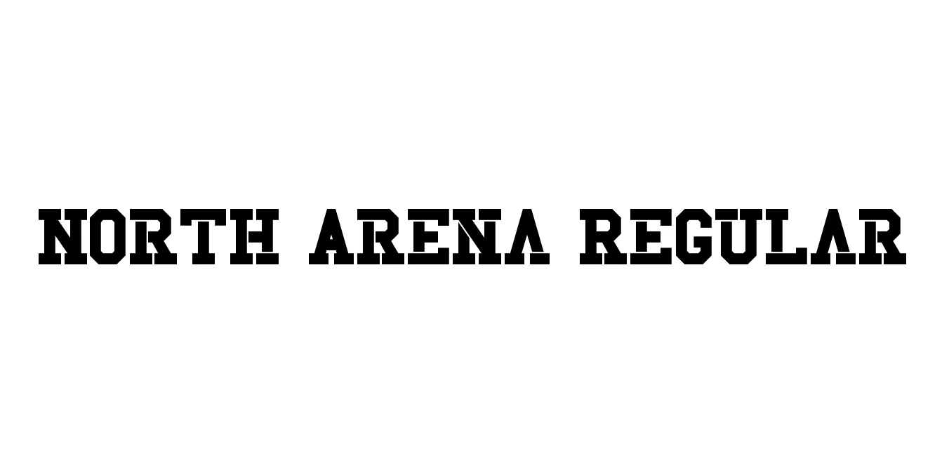 North Arena Regular Font Preview